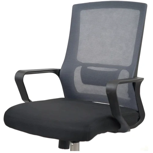 Офісне крісло АКЛАС Конвалія BL Tilt Сірий (Сірий/Чорний) (00160109)