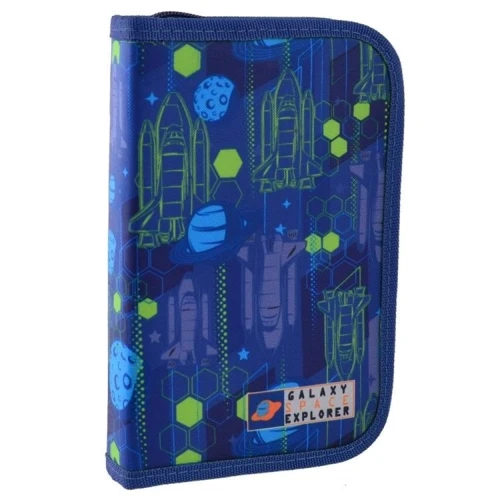 Пенал твердый одинарный с клапаном Smart HP-03 Galaxy