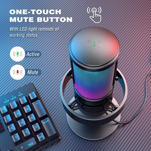 Мікрофон Fifine A8 Black RGB: Тип звуку Моно