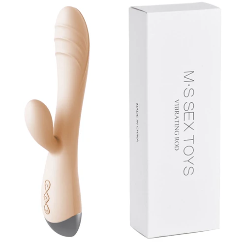 Вибратор с клиторальным отростком NDS 1219-1 Flesh (23607)