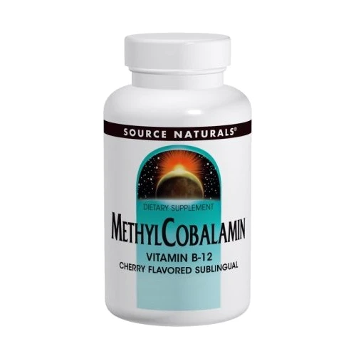 Source Naturals Methyl Cobalamin (В12) 5мг, Cherry Flavored, 60 Tab