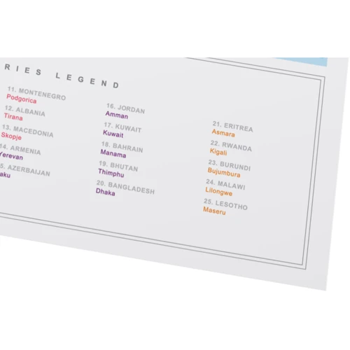 Скретч-карта мира Travel Map Silver World (Eng)