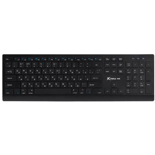 Комплект беспроводной Xtrike ME MK-208W Wireless UA Black (MK-208WUA): Интерфейс подключения Bluetooth/Wireless (радио интерфейс)