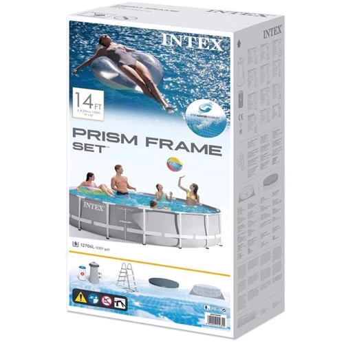Intex Басейн каркас 26720 круглий, фільтр-насос, 427х107 см, 12706 л фото 2
