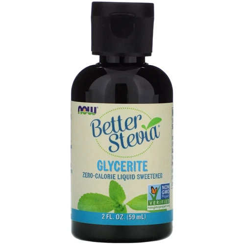 NOW Foods BetterStevia Liquid, Glycerite 59 ml /375 servings/