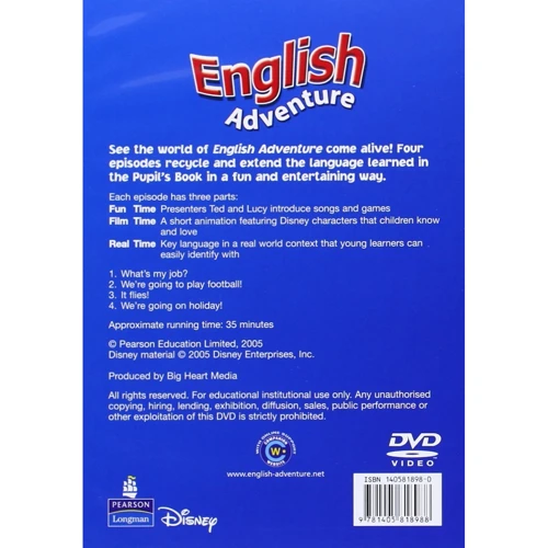 English Adventure Level 4 DVD: Производитель Pearson Education