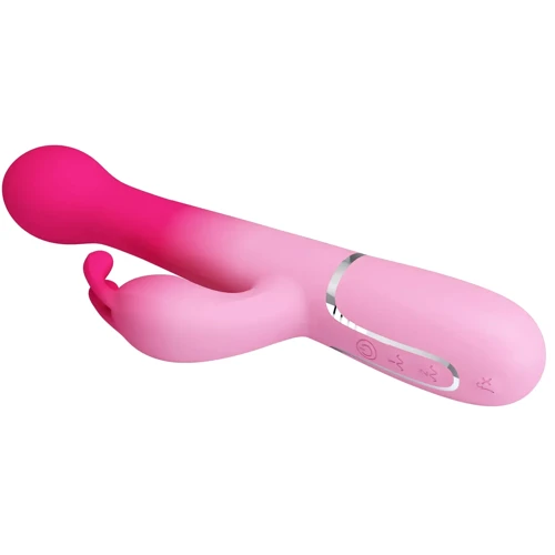 Вібратор з ротацією та поштовхами LYBAILE Pretty Love Dejon Pink (BW-500014-4)