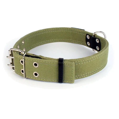 Ошейник Collar х/б тесьма, двойной ш 45мм, д 56-71см: Цвет зеленый