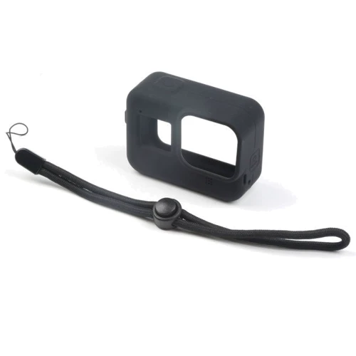 Силиконовый чехол SHOOT с ремешком для GoPro HERO8 Black XTGP549B Черный