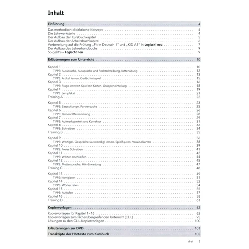 Logisch! neu A1: Lehrerhandbuch mit Video-DVD: Производитель Klett