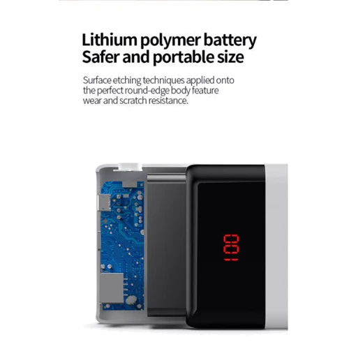 Внешний аккумулятор Romoss Power Bank 20000mAh LT20PS White (PLM20-102-1131H): Особенности С дисплеем, Компактный размер, Индикатор заряда