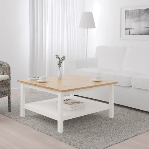 Журнальный стол ІКЕА HEMNES 90х90 см светло-коричневый (304.134.95): Тип журнальный