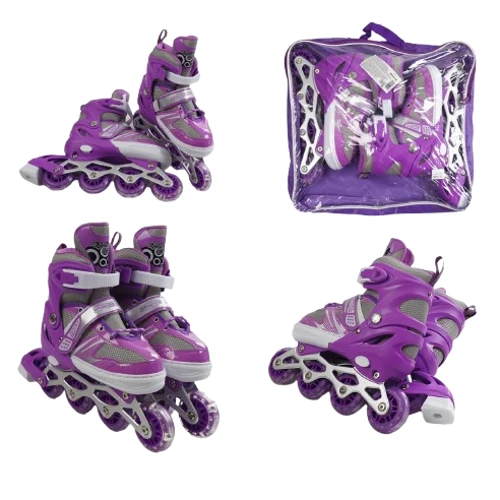 Раздвижные ролики Best Roller колеса PVC 76023-S (29-33) PVC Фиолетовые