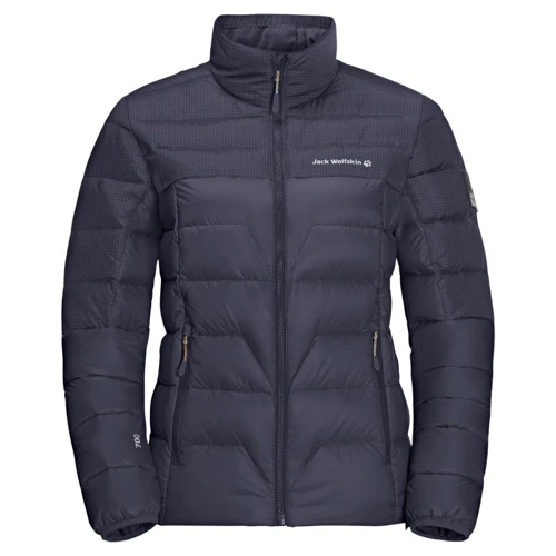 Пуховик Jack Wolfskin Dna Tundra Jkt W 46 графитовый зимний с капюшоном