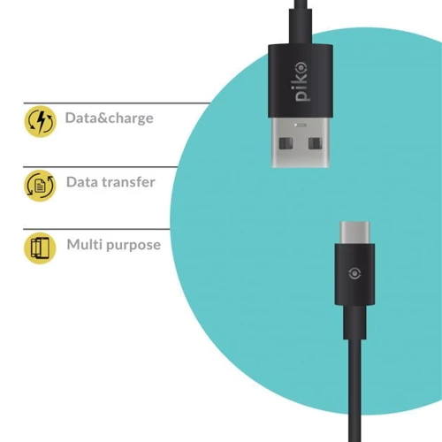 Кабель Piko USB Cable USB-C 1.2 Black (CB-UT11): Тип USB Cable - USB-C