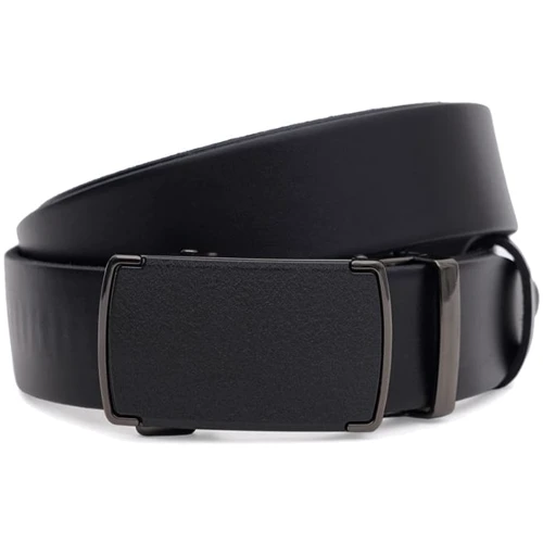 Чоловічий ремінь Borsa Leather чорний (115v1genav26-black)
