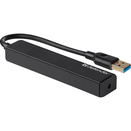 Адаптер Defender Adapter Quadro Express USB3.0+4xUSB3.0: Цвет черный