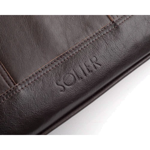 Solier ABERDEEN Leather Bag Brown (SL02Brown) for MacBook Pro 15": Материал Натуральная кожа