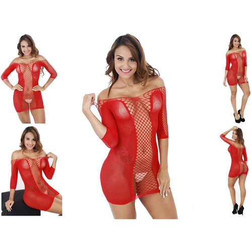 Пеньюар-сетка NDS 8953 Red One Size (18684)