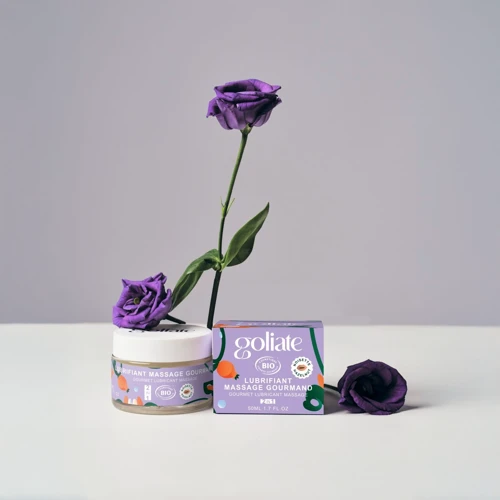 Масажна олія-лубрикант з ароматом та смаком фундуку Goliate Couple Gourmand Noisette 50 мл