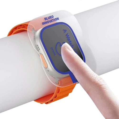 Blueo Tempered Glass Corning Gorilla 2.5D Black для Apple Watch 49mm фото 5