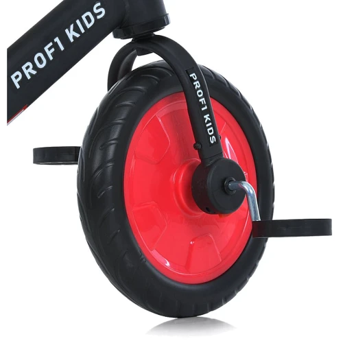 Детский велосипед-беговел 2в1 Prof1 Kids черный с красным (MBB 1012-3)