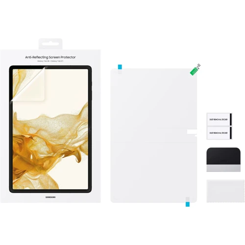Аксесуар для планшетних ПК Samsung Tempered Glass (EF-UX800CTEGRU) для Samsung Galaxy Tab S7 FE 12.4 / Galaxy Tab S8+ (X800/X806): Матеріал закаленное стекло