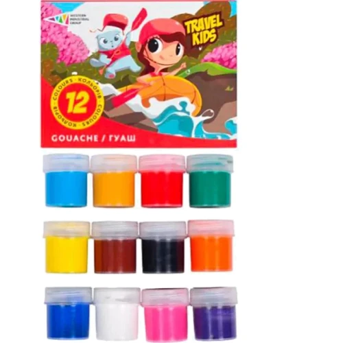 Гуашь Гамма Н Travel Kids 12 цветов 20 мл (321037TK)