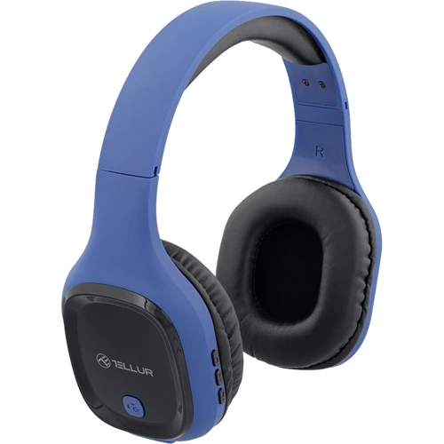 Наушники Tellur Pulse Blue (TLL511281): Тип конструкции накладные