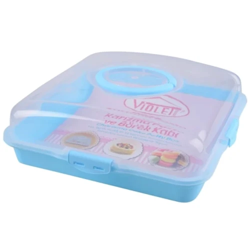 

Тортовница Violet House 0036 Каризма Blue квадратная 13х38х38см (0036 Каризма Blue квадратная с/к)