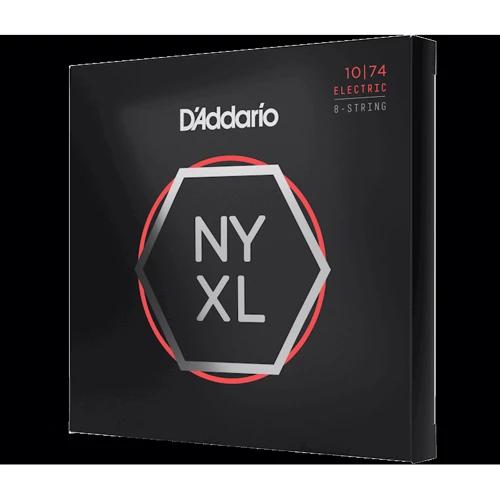 Струна для гитар Набор струн D'addario NYXL1074 Light Top/Heavy Bottom 8-String (10-74): Назначение Для электрогитары