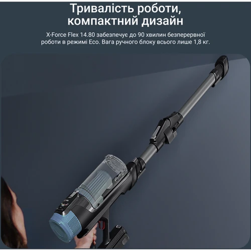 Пилосос Rowenta X-Force Flex 14.80 Animal Aqua RH9BC1WO фото 9
