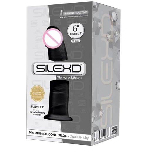 Фаллоимитатор Silexd Robby Black (Premium Silicone Dildo MODEL 2 size 6")