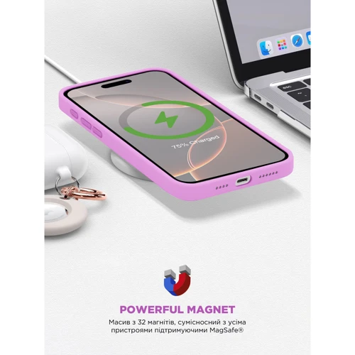 Чехол для iPhone ArmorStandart ICON2 MagSafe Light Purple for iPhone 16 Pro Max (ARM80197) фото 6