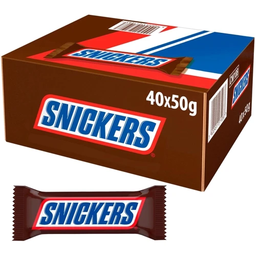 Упаковка батончиків Snickers 40х50 г (УП5900951271083)