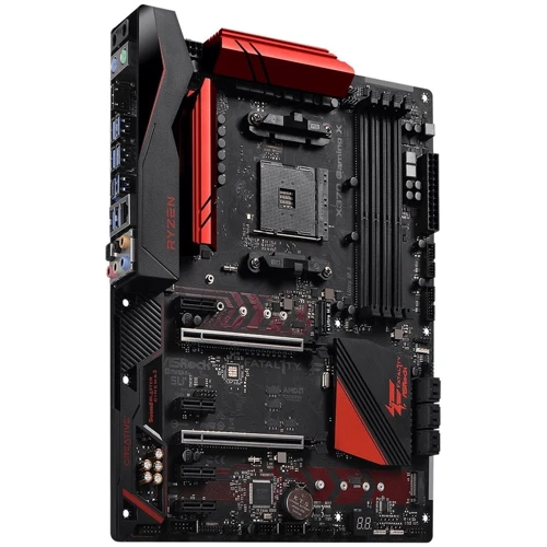 ASRock Fatal1ty X370 Gaming X: Разъемы на плате M.2, SATA 3.0, PCI Express x1