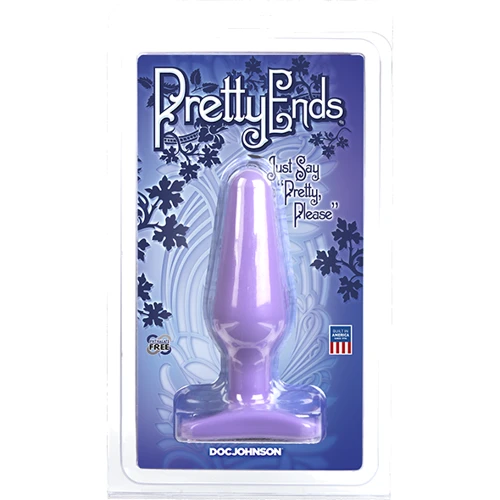 Анальная пробка Pretty Ends Iridescent, 10x4 см, сиреневый