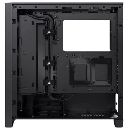 Корпус Corsair iCUE 4000D RGB Airflow Black (CC-9011240-WW): Материал передней панели пластик, сталь