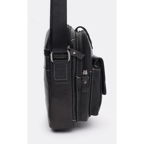 Мужская сумка через плечо Keizer черная (K1336bl-black): Тип Сумки