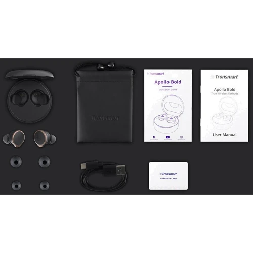 Наушники Tronsmart Apollo Bold Black: Тип конструкции вакуумные