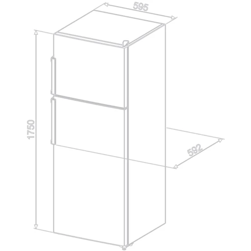 Холодильник Smeg FD32F: Тип xолодильник двухкамерный