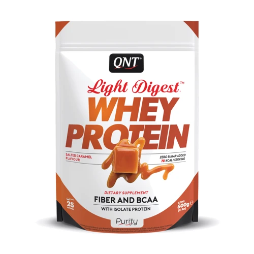 Протеин QNT Light Digest Whey Protein 500 g /25 servings/ Salted Caramel