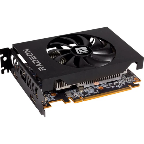 Відеокарта PowerColor AMD Radeon RX 6400 ITX 4GB GDDR6 (AXRX 6400 4GBD6-DH): Обсяг пам'яті, Гб 4