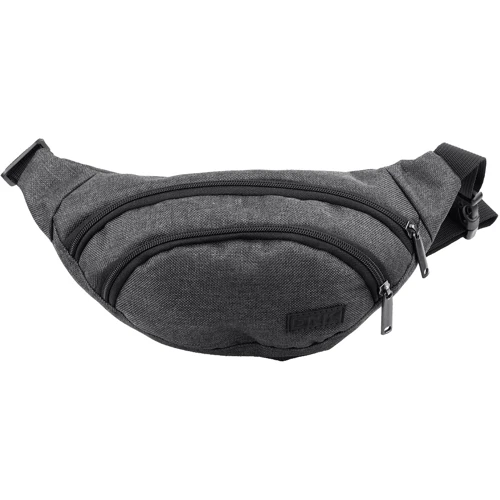 Мужская поясная сумка DNK Leather серая (DNK-Banan-col-10): Фактура Тканая, Матовая