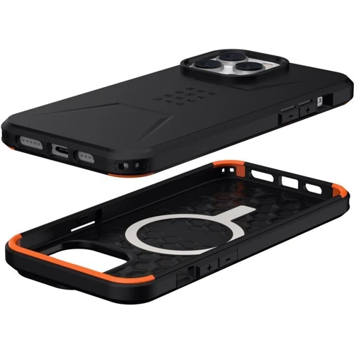 Чехол для iPhone Urban Armor Gear UAG Civilian Magsafe Black (114039114040) for iPhone 14 Pro Max: Материалы силикон