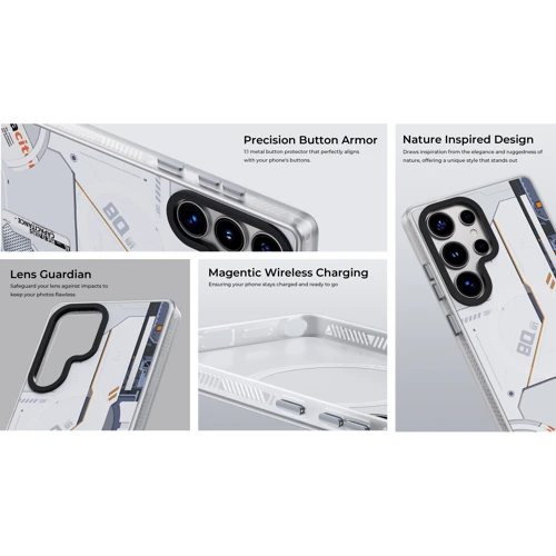 Чехол для телефонов Benks MagClap Mecha Protective Black for Samsung S938 Galaxy S25 Ultra фото 11