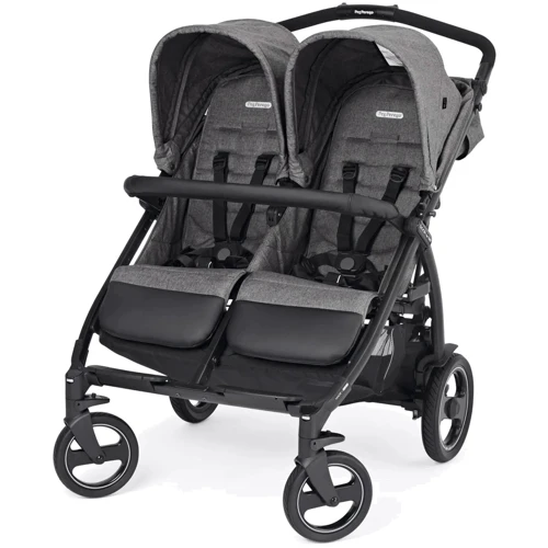 Прогулочная коляска Peg-Perego Book for Two Quarz для двойни серая (IP05280000GL53)