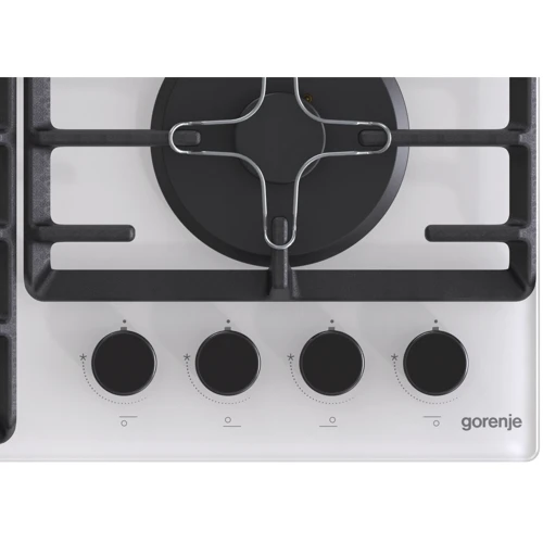 Варильна поверхня газова Gorenje GTW641SYW: Робоча поверхня скло (загартоване)