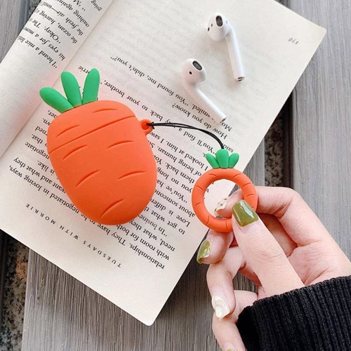 Чехол для наушников TPU Case Smile Fruits Carrot for Apple Airpods фото 4