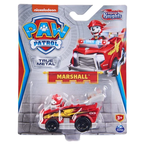 Игровая фигурка Spin Master Paw Patrol Rescue Knights Маршал с автомобилем Die Cast (SM16782-37)